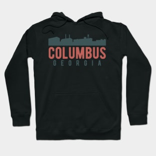 Columbus Georgia skyline logo Hoodie